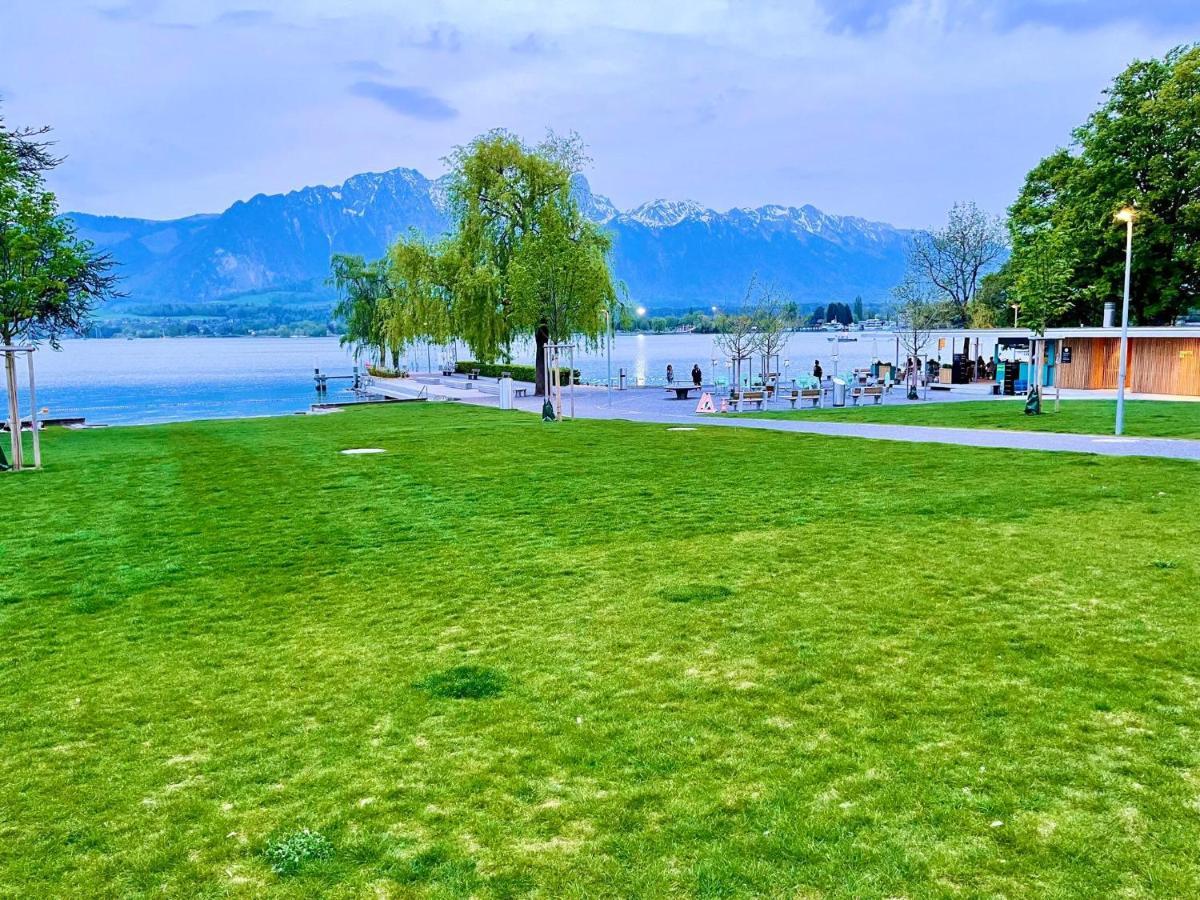 Schoene Ferienwohnung Mit Seeblick Thun Eksteriør bilde