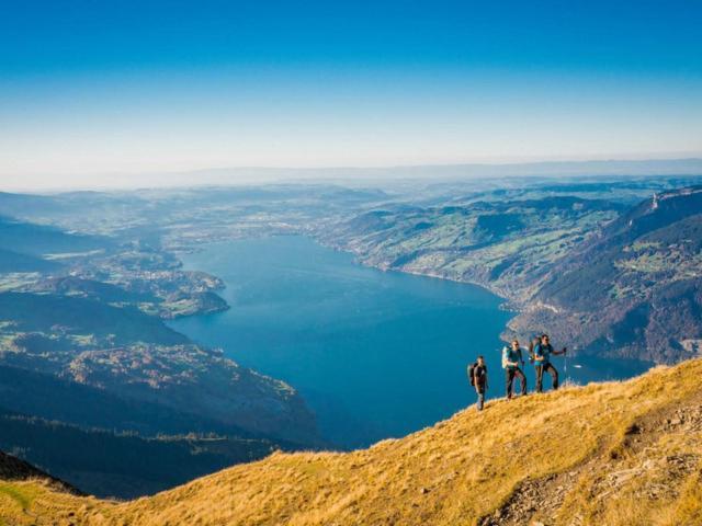Schoene Ferienwohnung Mit Seeblick Thun Eksteriør bilde